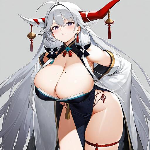 Illustration of Hakuryuu (azur lane), azur lane in the style of Gomtang