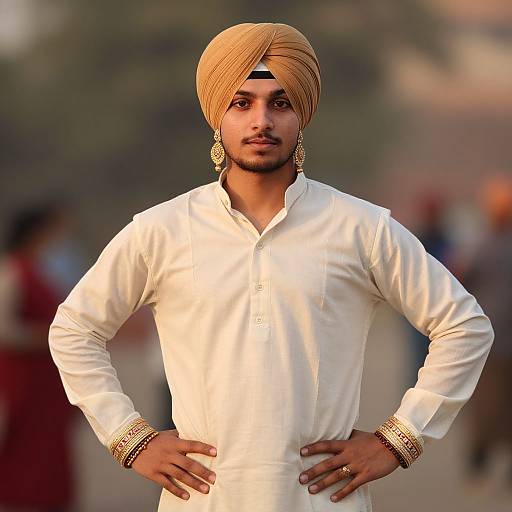 Punjabi Male Solo Dance Portrait