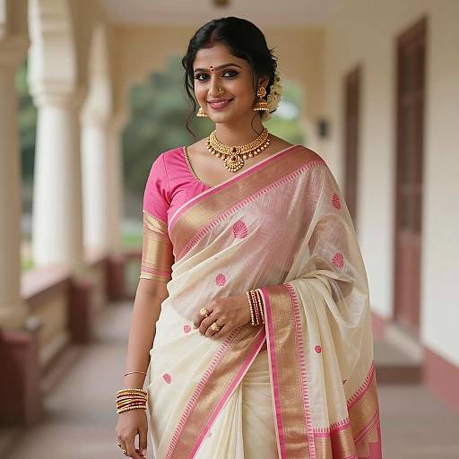 Elegant Indian Woman in Traditional Attire
