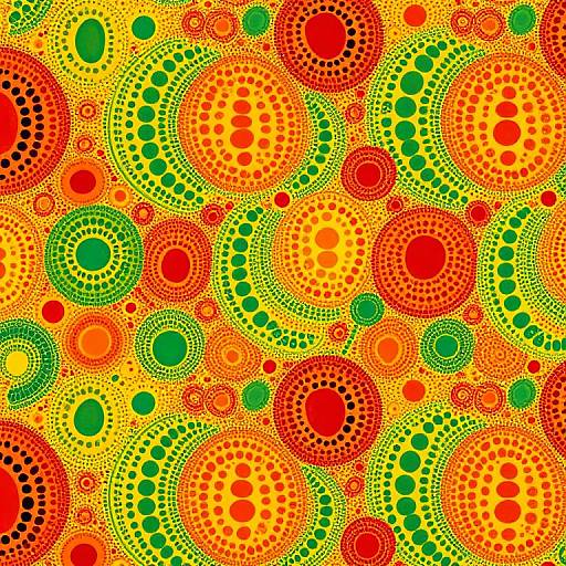 Vibrant Kusama-Inspired Psychedelic Circles
