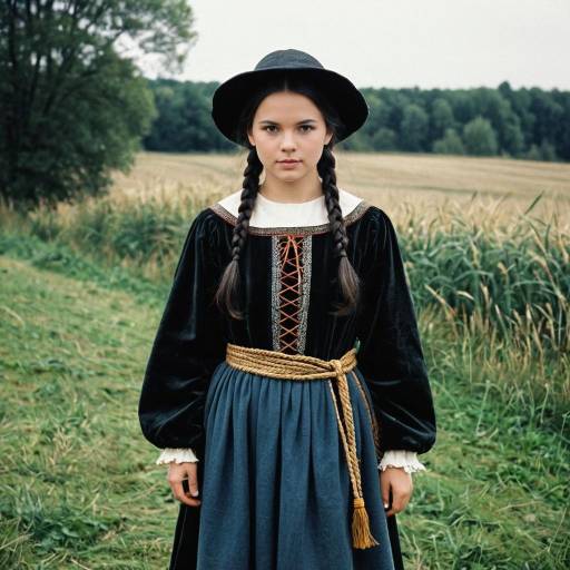 Medieval Peasant Girl in Fancy Dress