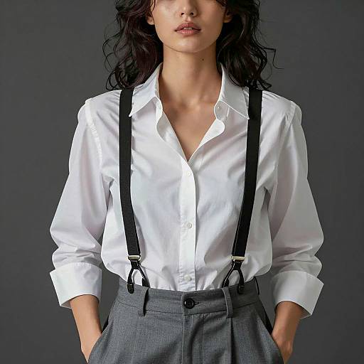 Confident Woman in Casual Fashion Shoot