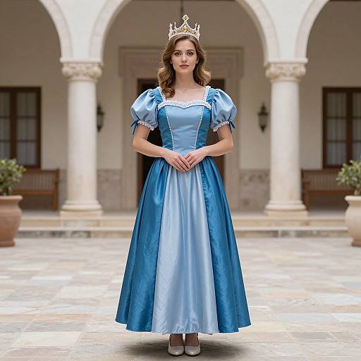 Sea Maiden in Blue Dress