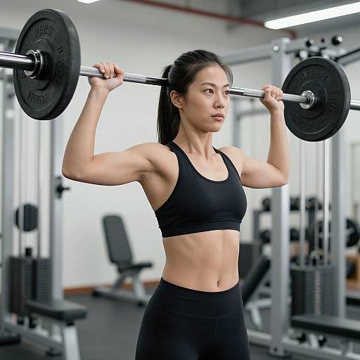 Strong Woman Lifting Weights