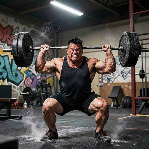 Muscular Rat Weightlifting Comic