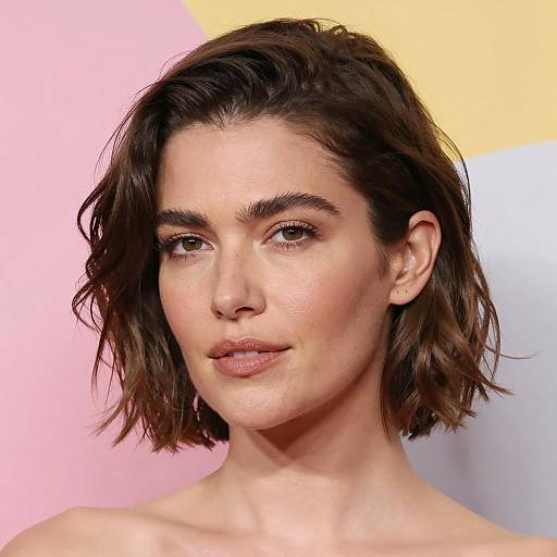 Abstract Portrait of a Short-Haired Woman