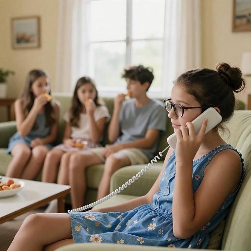 Cozy Living Room Conversation Scene