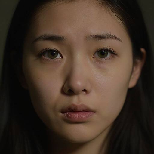 Hyperrealistic East Asian Woman Portrait