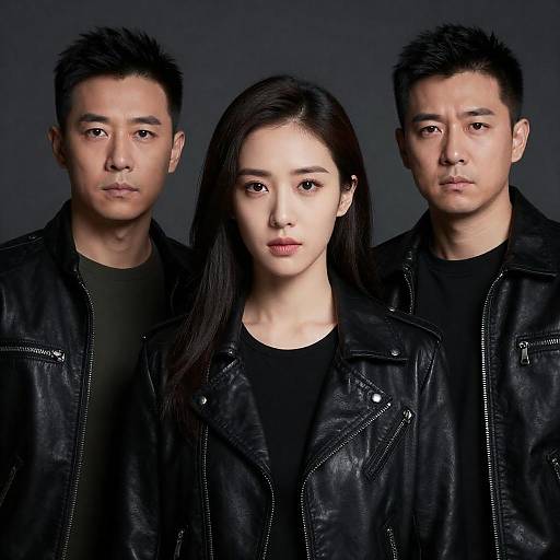 Intense Portrait of Three Individuals