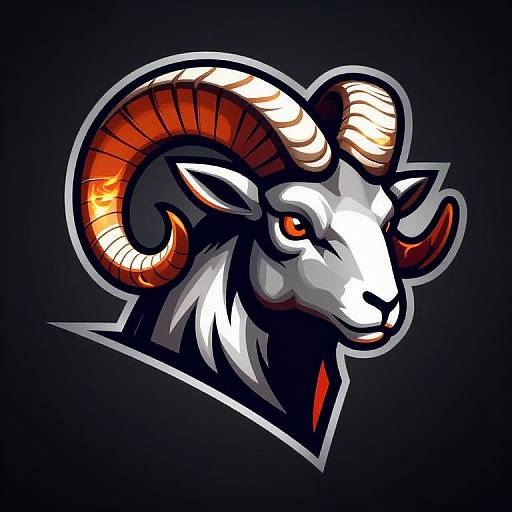 Futuristic Aries Ram Logo Design