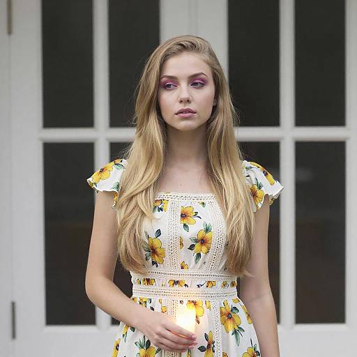 Young Woman with Glowing Object