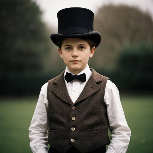 Elegant Edwardian Male Fashion Portrait