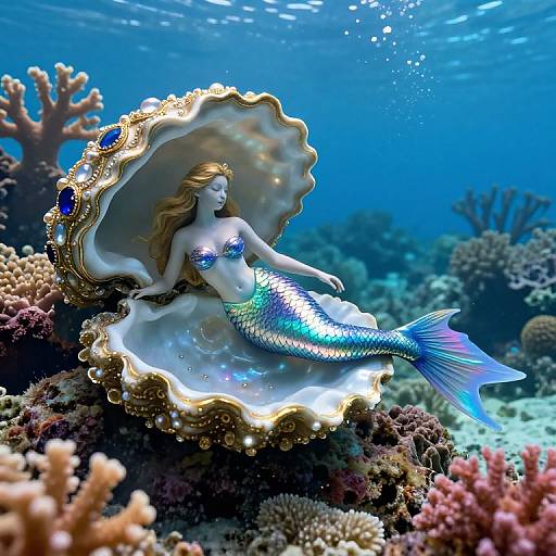 Surreal Underwater Fantasy Scene