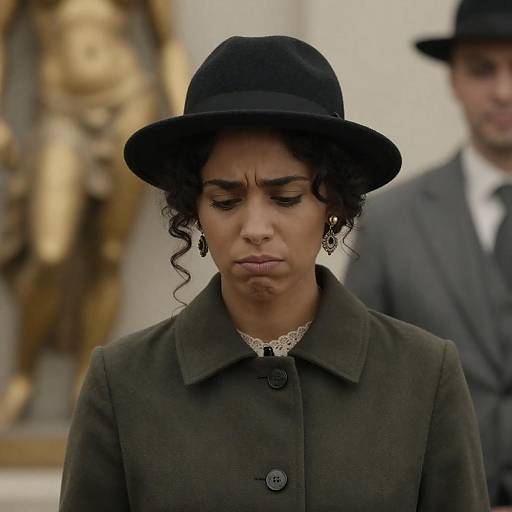 Moody Portrait of a Stylish Woman