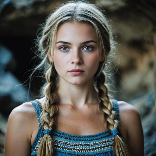Stunning Prehistoric Cave Girl Portrait