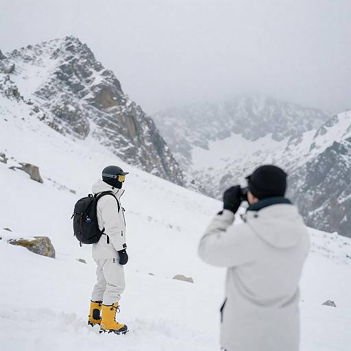 Capturing Nature: Snowy Mountain Adventure