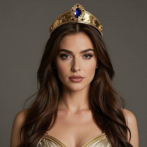 Spartan Goddess Close-Up Portrait