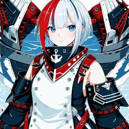 Illustration of Admiral graf spee (azur lane), azur lane in the style of Koto inari