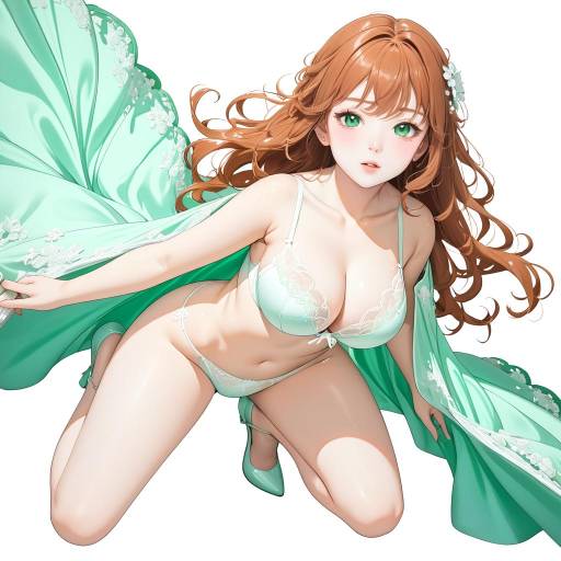 Delicate Girl with Coppery Curls Delicate Girl with Coppery Curls