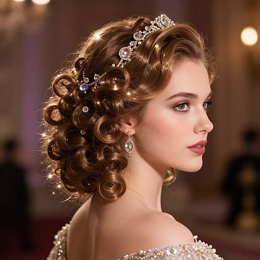 Elegant Sissy Curls for Royal Ball