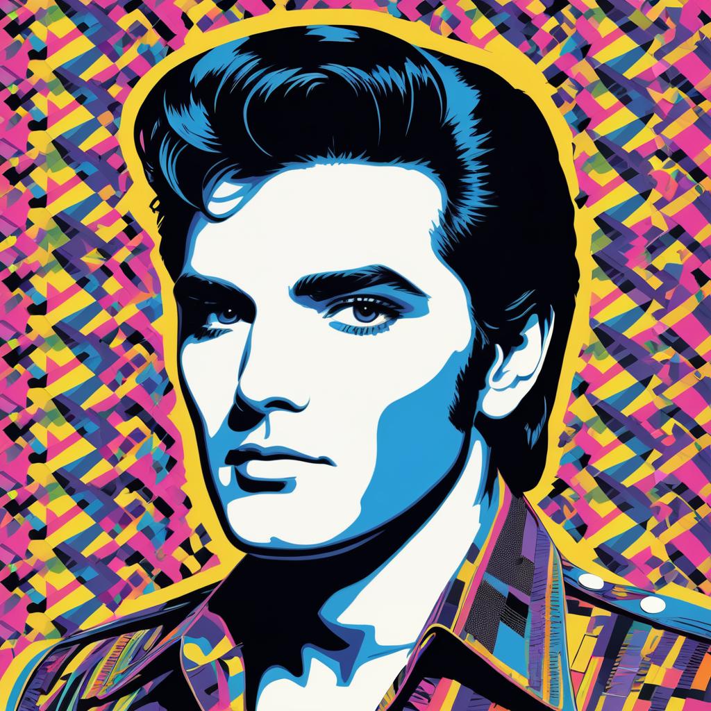 Elvis Presley: Warhol Style Artwork