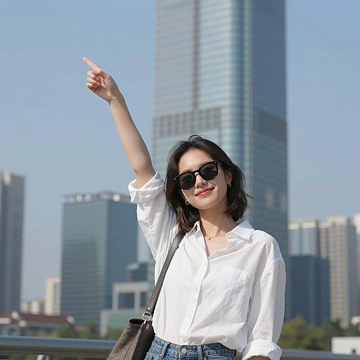 Casual Pose of a Smiling Woman