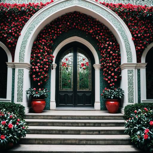 Camellia-Inspired Chapel Entrance