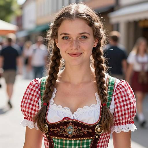 Photorealistic Oktoberfest Costume Portrait