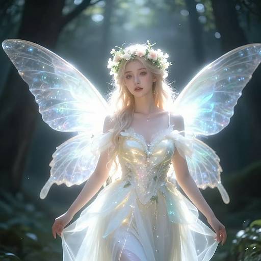 Majestic Fairy Queen in Enchanted Forest