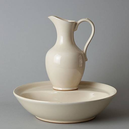 Doulton Aesthetic Pottery Washstand Set