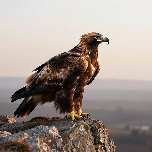 Majestic Golden Eagle at Dawn