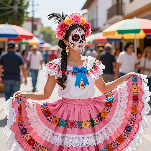 Mexican Day of the Dead Traditional Dress