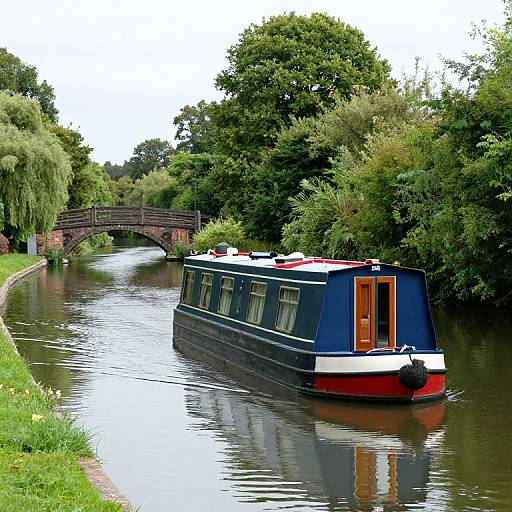 Serene Derbyshire Canal Narrowboat Ride