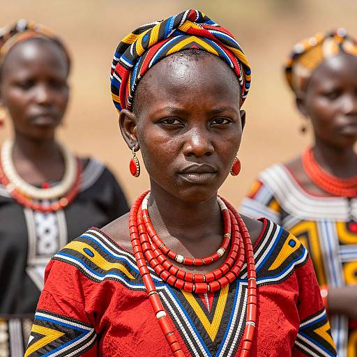African Woman in Xhosa Traditional Attire