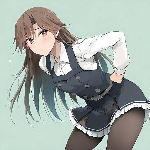 Illustration of Arashio kai ni (kancolle), kantai collection in the style of Zekkyon