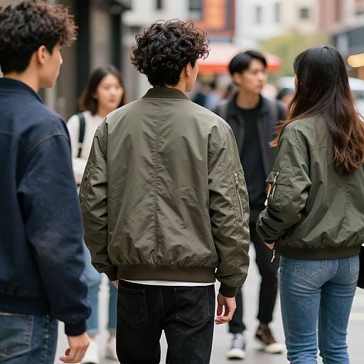 Trendy Bomber Jackets in Urban Exploration