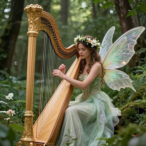 Enchanted Fairy in Woodland Sanctuary