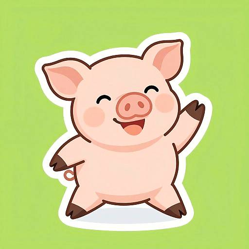 Playful Pig Logo Design