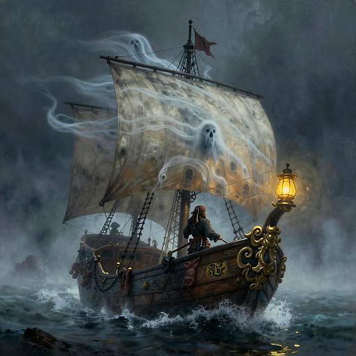 Mystical Pirate Farewell at Sea
