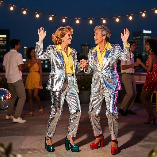 Retro Disco Rooftop Party Vibes