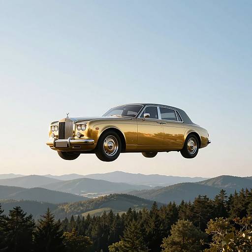 Levitating Gold 1926 Rolls-Royce Phantom