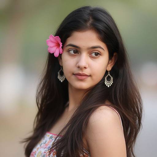 Realistic Casual Ghagra Portrait