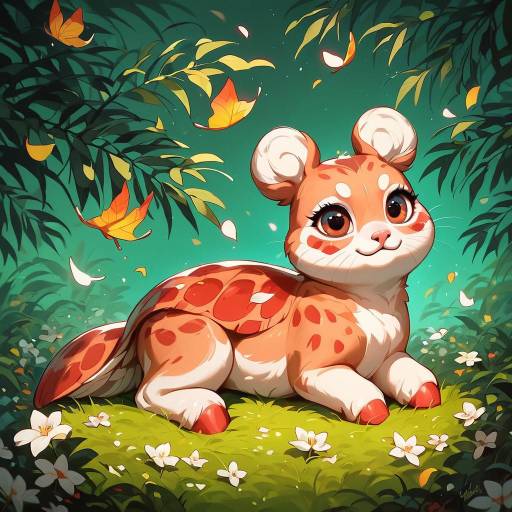 Charming Infant Surrounded by Nature Charming Infant Surrounded by Nature