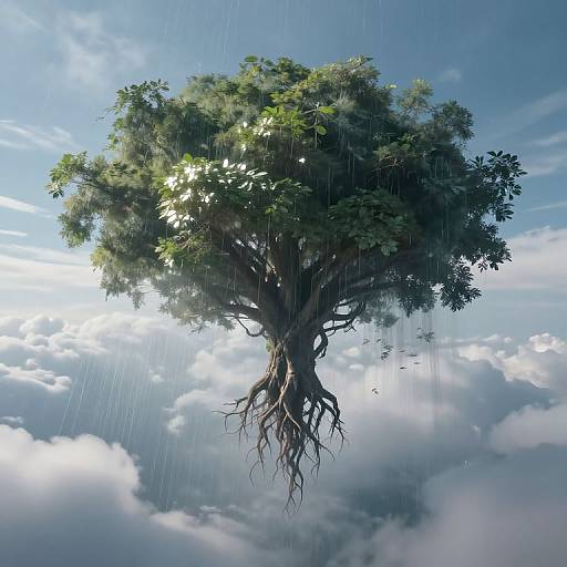 Ethereal Inverted Floating Forest