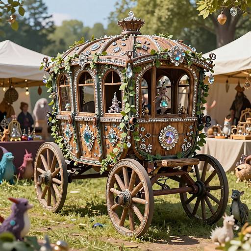 Enchanted Wizard's Wagon at Marketplace