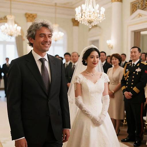 Elegant Wedding Celebration in Grand Hall