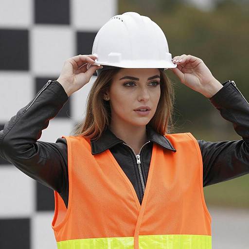 Young Woman in Safety Gear