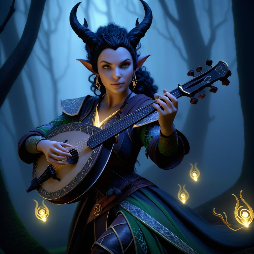 Enchanting Portrait of Vex the Bard