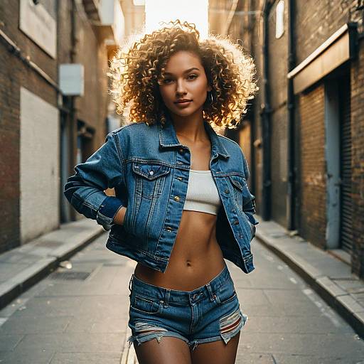 Golden Hour Curly Crop Street Dancer