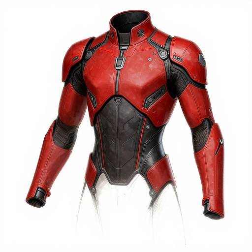 Futuristic Cyberpunk Racer Suit Sketch